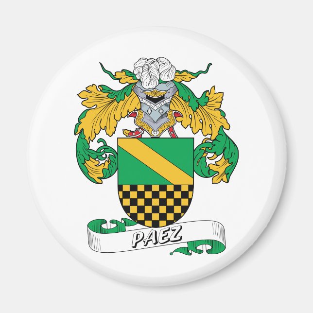 Paez Family Crest Magnet (Front)