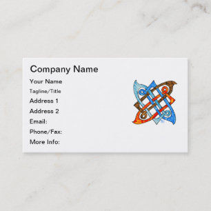 Pagan Celtic Knot Earth Air Fire Water Elements Business Card