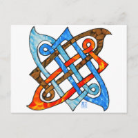Pagan Celtic Knot Earth Air Fire Water Elements