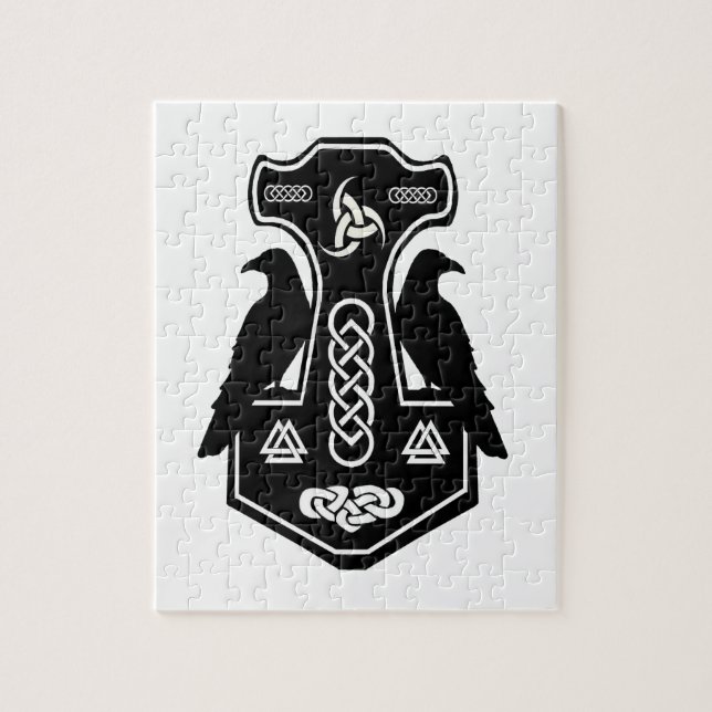 Pagan Celtic Norse Thor's Hammer Jigsaw Puzzle (Vertical)