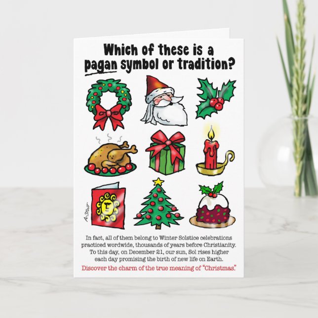 PAGAN CHRISTMAS HOLIDAY CARD (Front)