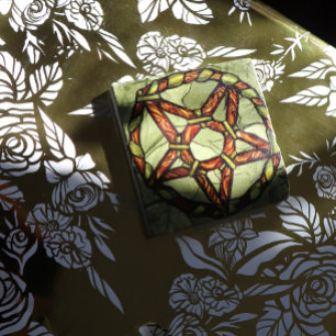 Pagan Druid Pentagram Art Nature Witch Stone Coaster