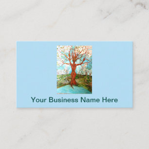 Pagan Dryad Tree Goddess Wiccan Nature Art Business Card