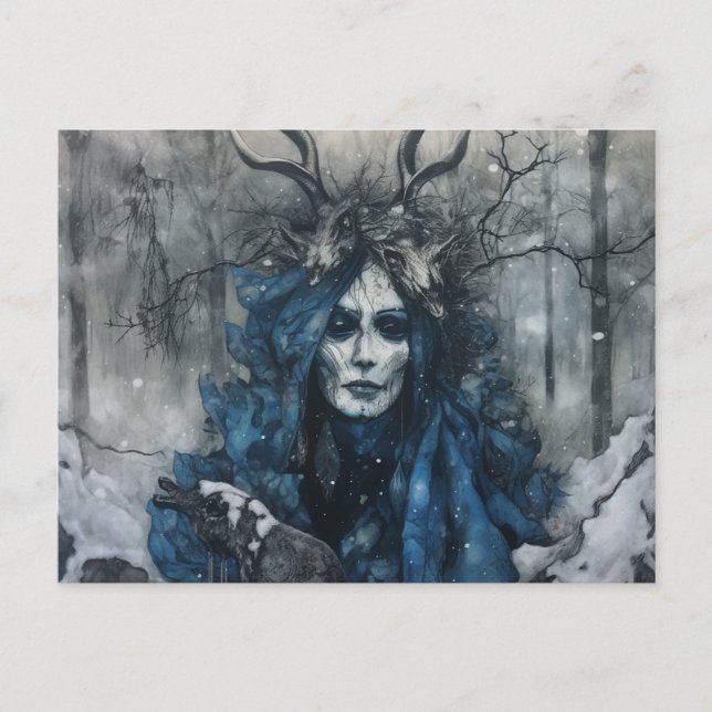 Pagan Forest Goddess Postcard (Front)