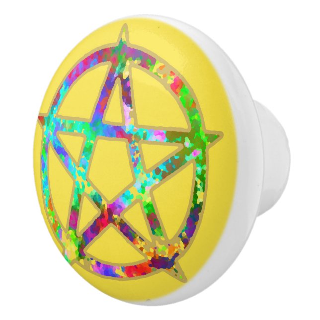 Pagan Gold Ceramic Knob (Right)