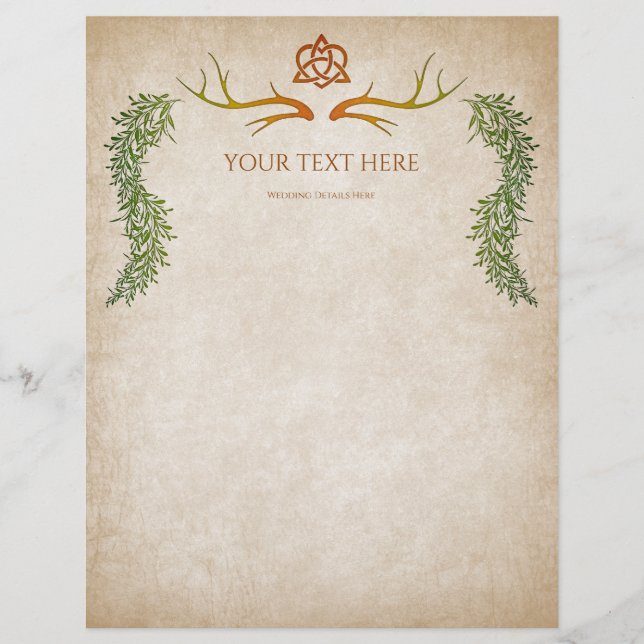 Pagan Handfasting Wedding Flyer (Front)