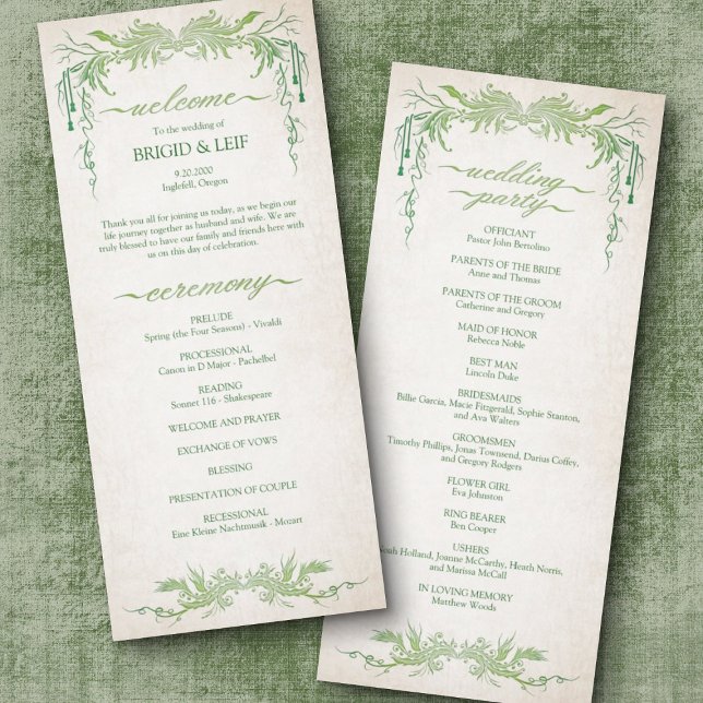 Pagan Handfasting Wedding Program (Creator Uploaded)