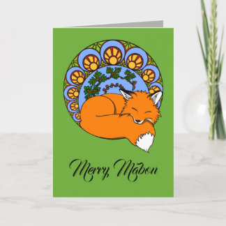 Pagan Merry Mabon Autumn Equinox Card