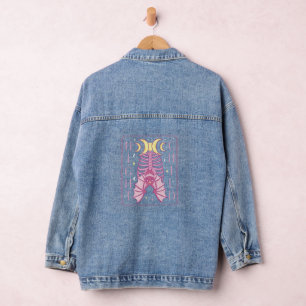 Pagan Moon Child Bat Denim Jacket