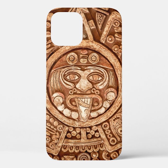 Pagan ornament of a tribe Maya texture Case-Mate iPhone Case (Back)