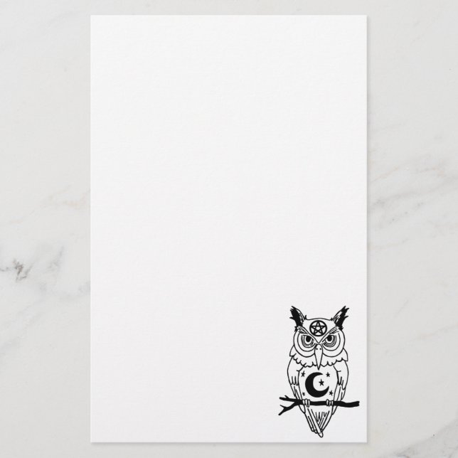 Pagan Owl Stationery (Front)