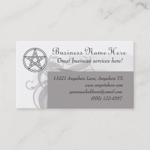 Pagan Pentacle Business Card