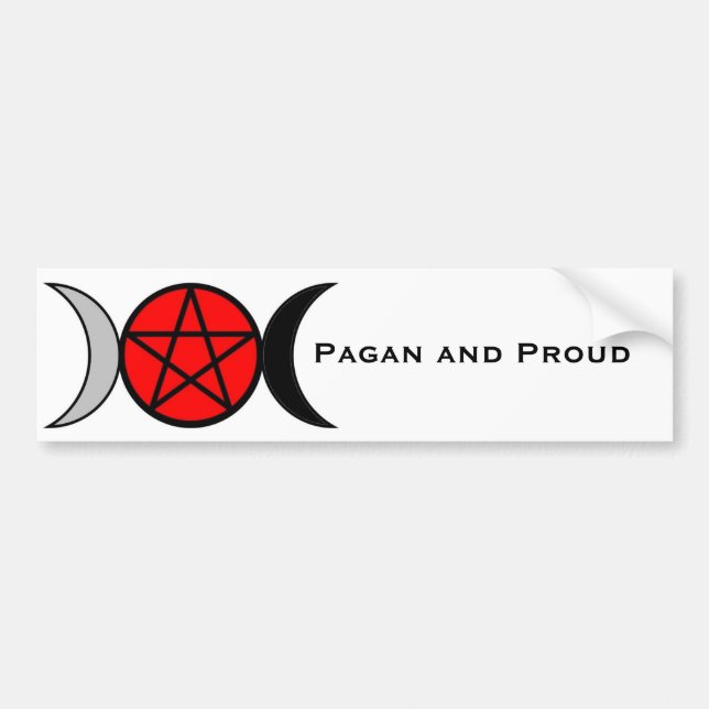 Pagan Pride- Triple Goddess Bumper Sticker (Front)