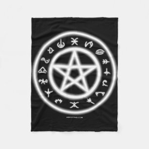 Pagan Symbols Fleece Blanket