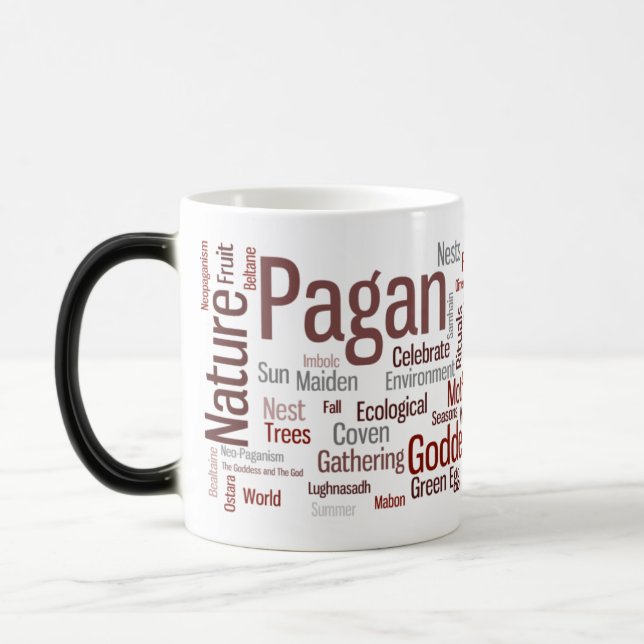 Pagan Words Magic Mug (Left)