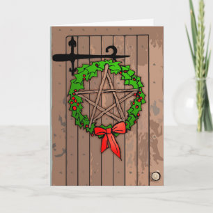 Pagan Wreath Holiday Greeting Card