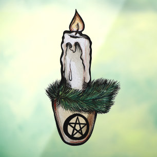 Pagan Yule Candle                          wicca w