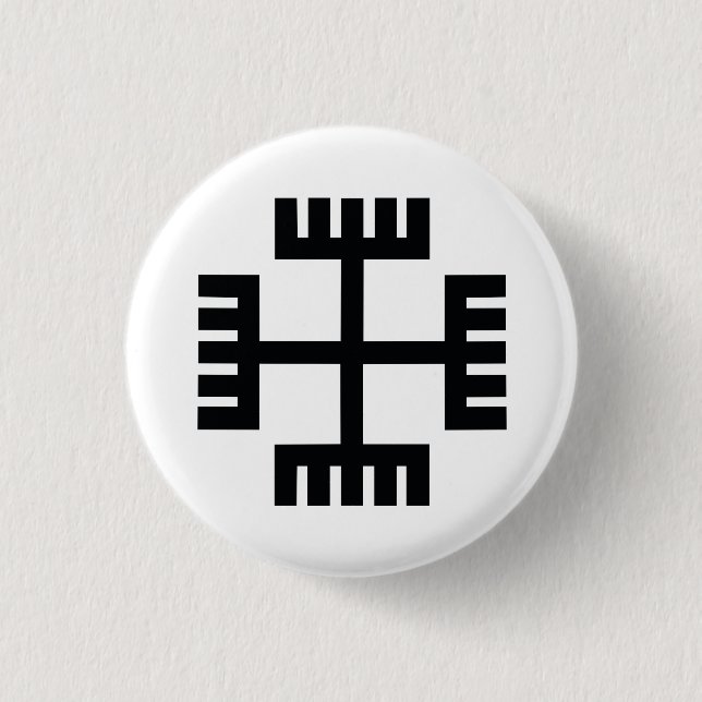 Paganism Religious Symbol 3 Cm Round Badge (Front)