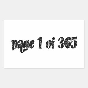 Page 1 of 365 rectangular sticker