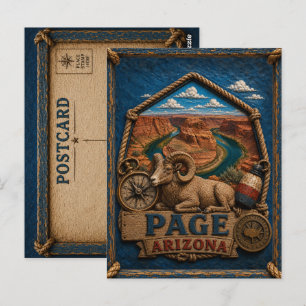 Page Arizona Postcard Vintage Travel