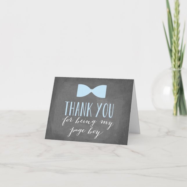 Page Boy Thank You | Groomsman (Front)
