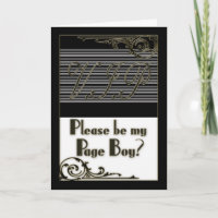 Page Boy V.I.P. Wedding Party Invitation Card