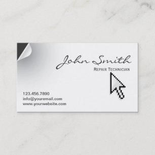 Page Curl Repair Technician Business Card