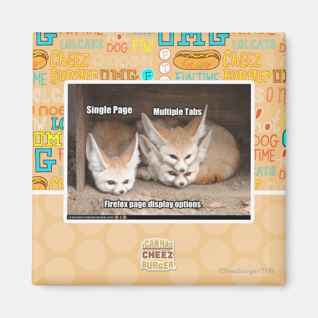 Page display options magnet (Front)