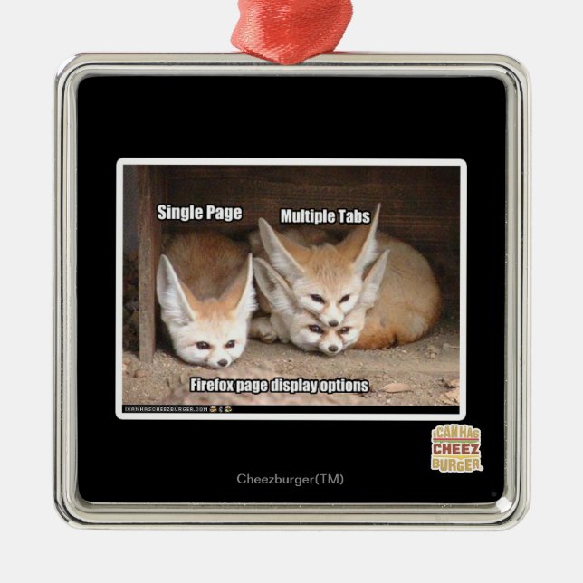 Page display options metal tree decoration (Front)