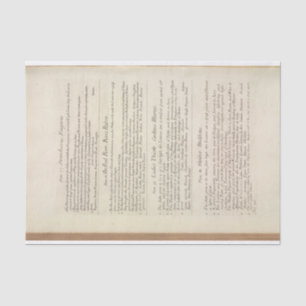 Page from a Curious Herbal by Elizabeth Blackwell Tissue Paper