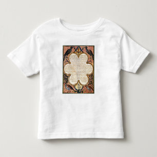 Page from a Hebrew Bible with birds, 1299 Toddler T-Shirt