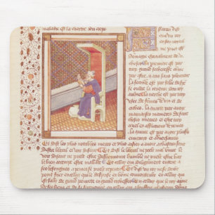 Page from 'Les Dits Moraux des Philosophes' Mouse Pad