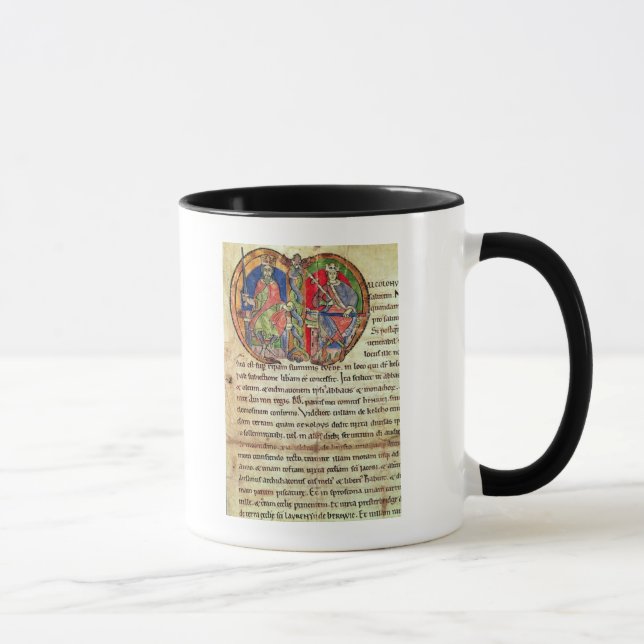 Page from the Charter Kelso Abbey with Mug (Right)