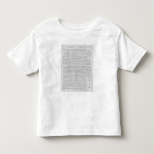Page from the Codex Leicester, 1508-12 Toddler T-Shirt