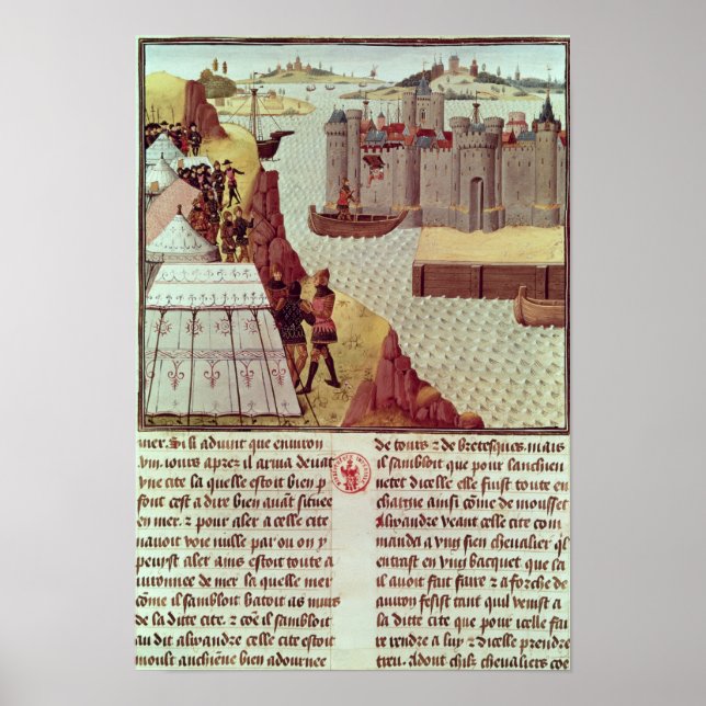 Page from the 'Histoire du Grand Alexandre' Poster (Front)