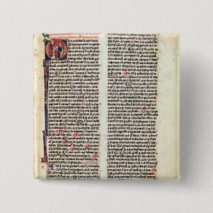 Page from the 'Somme de Theologie' 15 Cm Square Badge