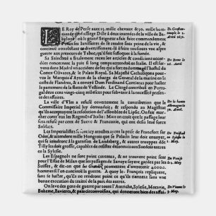 Page of text from 'La Gazette' Magnet
