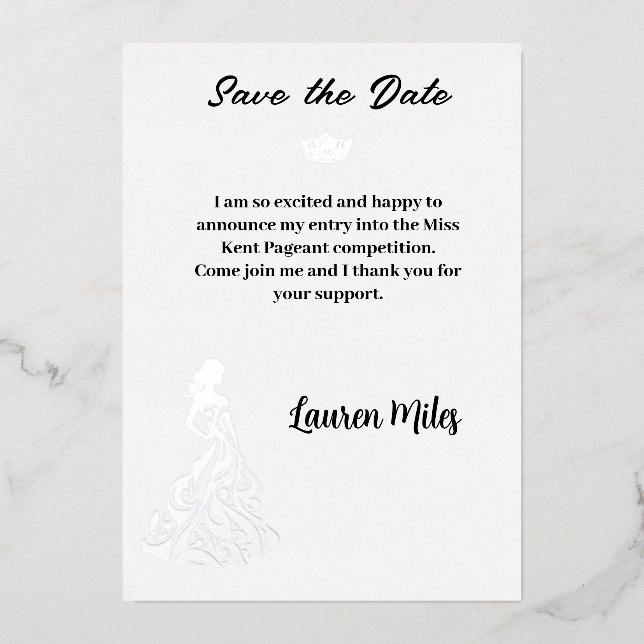 Pageant Announcement (Front)