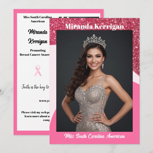Pageant Autograph Card Berry Twisted Titleholder (Front/Back)