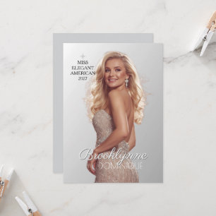 Pageant Autograph Card - Modern Miss Pageants Star