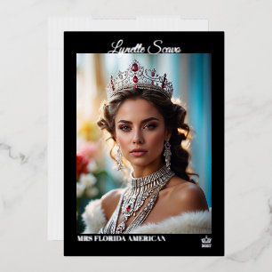 Pageant Autograph Cards Real Foil Minimal Elegant
