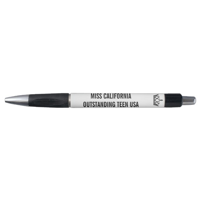 Pageant Autograph Pen Silver White Glam Pageants (Front)