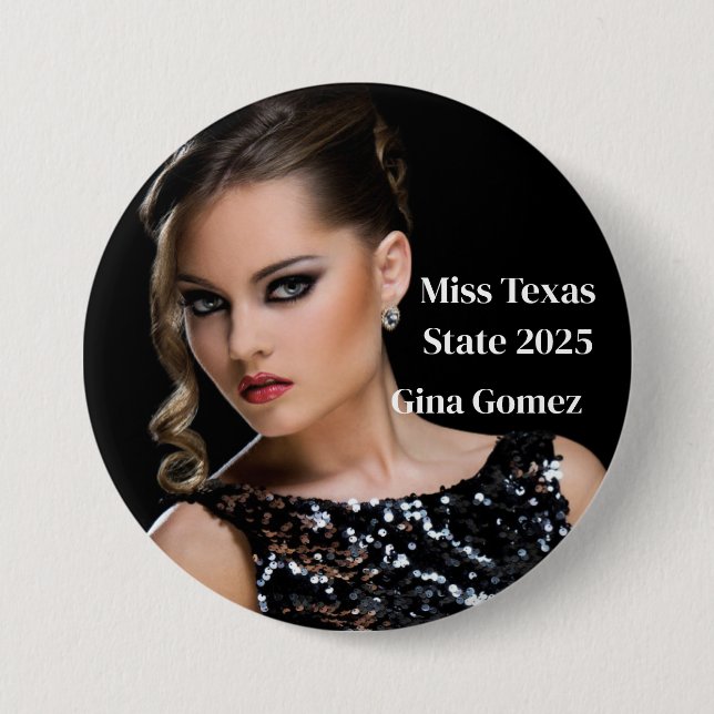 Pageant Button Pin (Front)
