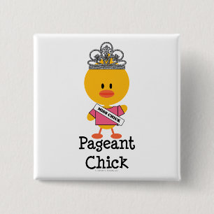 Pageant Chick Button