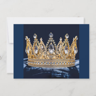 Pageant Crown Flat Note Card
