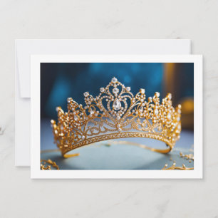 Pageant Crown Flat Note Card
