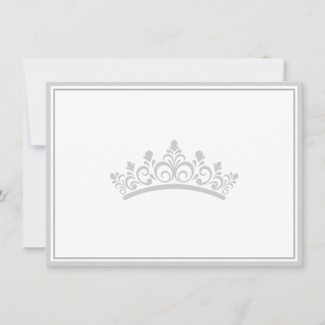Pageant Crown Flat Note Card (Front)