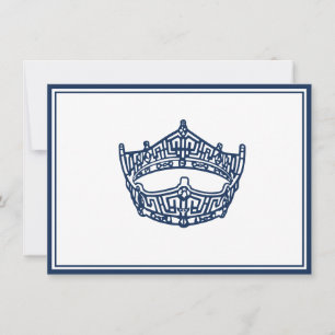 Pageant Crown Flat Note Card