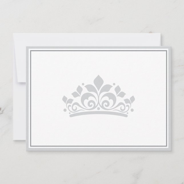 Pageant Crown Flat Note Card (Front)