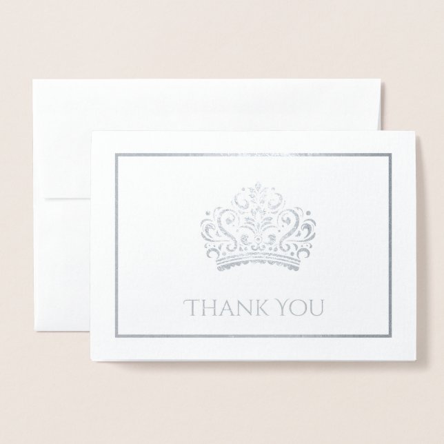 Pageant Crown  Foil Card (Front With Envelope)